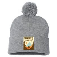 Hiking Is My Escape From Reality Pom Pom 12in Knit Beanie
