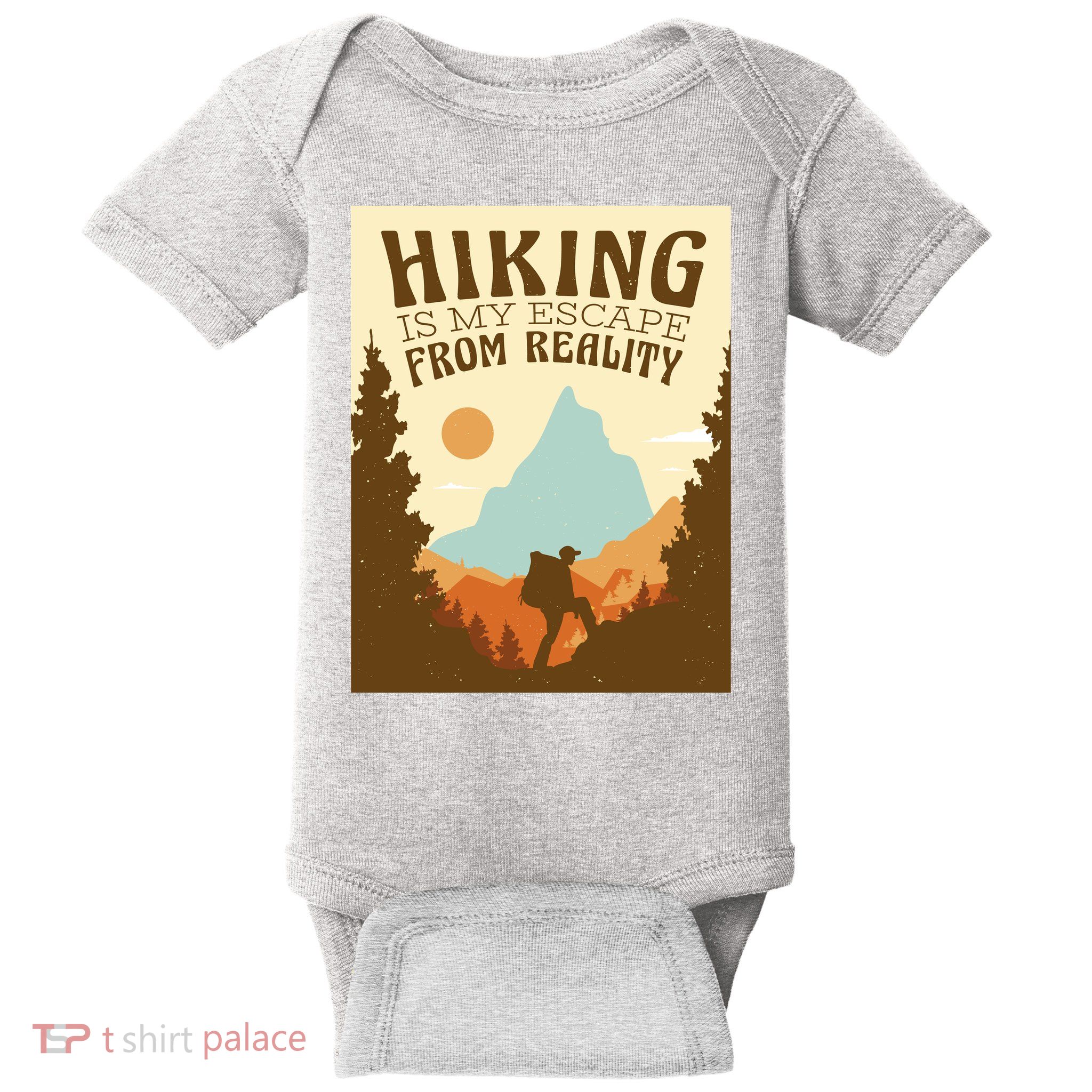 Hiking Is My Escape From Reality Baby Bodysuit