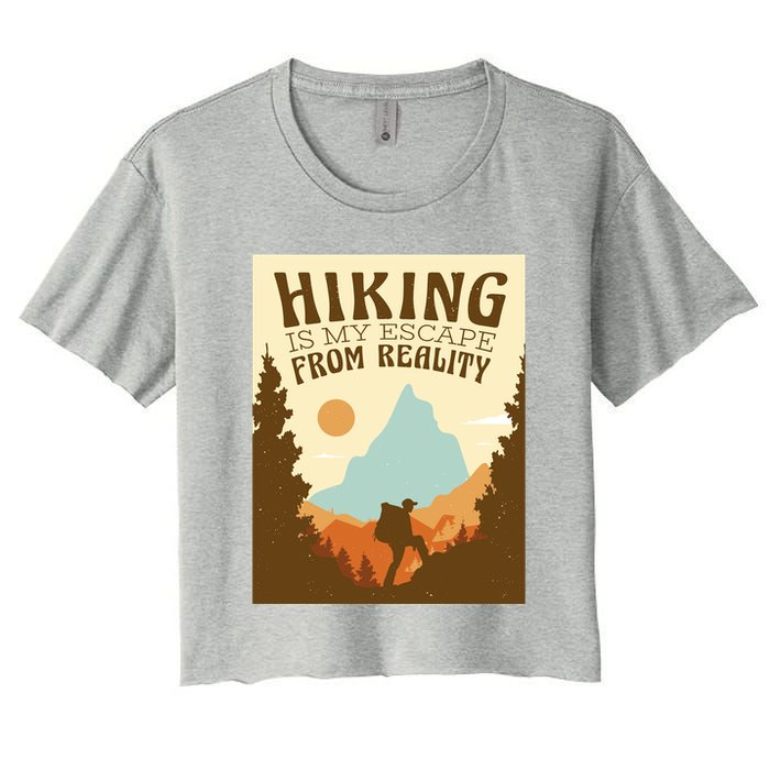 Hiking Is My Escape From Reality Crop Top