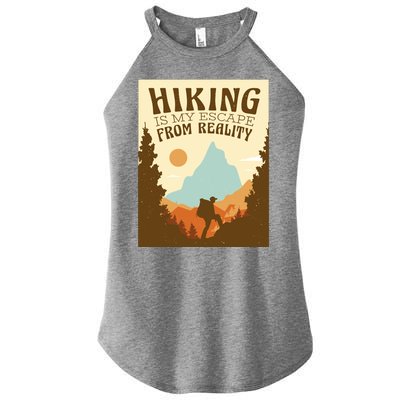 Hiking Is My Escape From Reality Women's Perfect Tri Rocker Tank