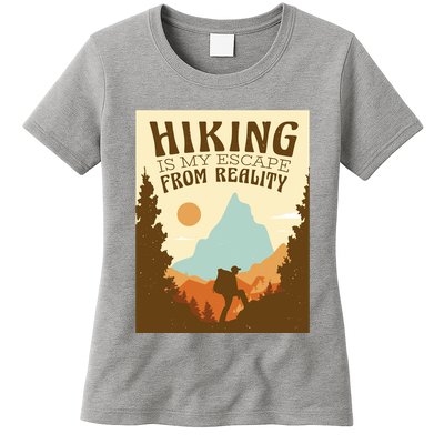 Hiking Is My Escape From Reality Womens T-Shirt