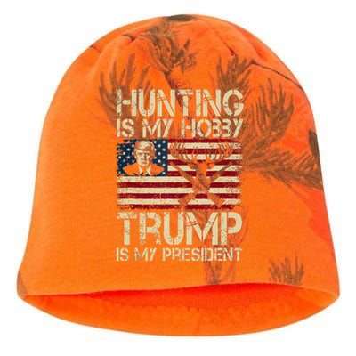 Hunting Is My Hobby & Trump Is My President Kati - Camo Knit Beanie