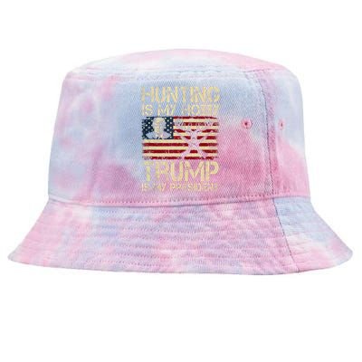 Hunting Is My Hobby & Trump Is My President Tie-Dyed Bucket Hat