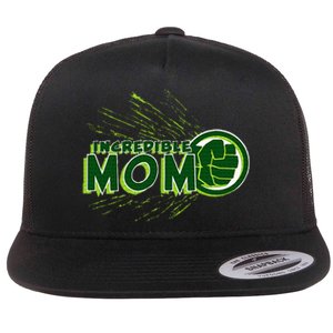 H.U.L.K Incredible Mom Family Trip Vacation Mother’S Day Flat Bill Trucker Hat