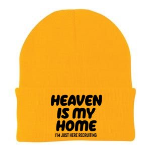 Heaven Is My Home IM Just Here Recruiting Christian Tree Cute Gift Knit Cap Winter Beanie