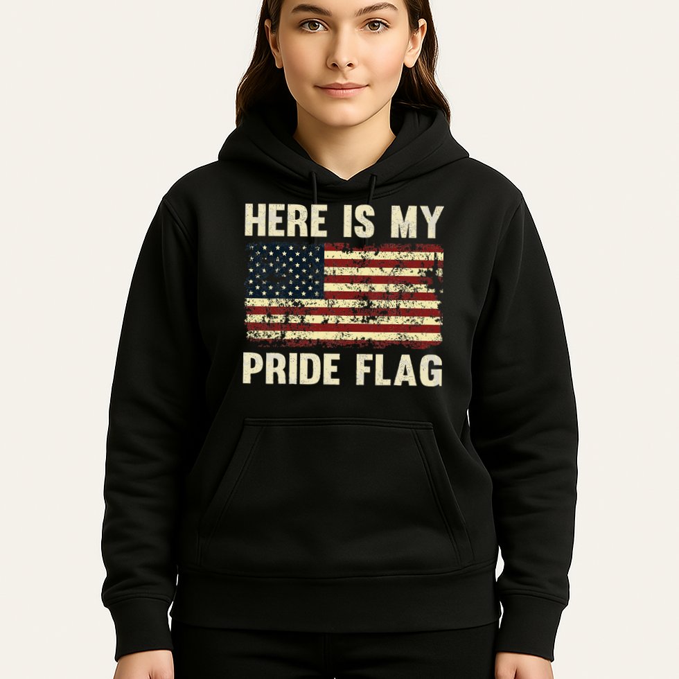 Here Is My Pride Flag Hoodie
