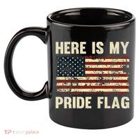 Here Is My Pride Flag 11oz C Handle Ceramic Mug