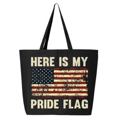 Here Is My Pride Flag 25L Jumbo Tote