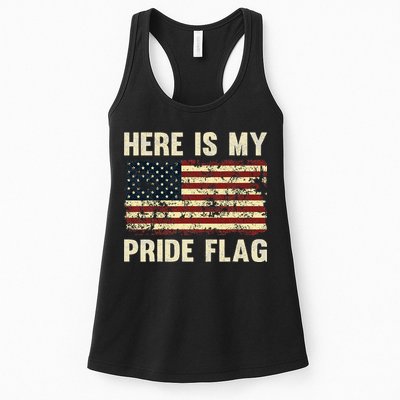 Here Is My Pride Flag Womens Tank Top