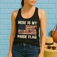 Here Is My Pride Flag Womens Tank Top