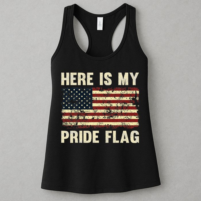 Here Is My Pride Flag Womens Tank Top