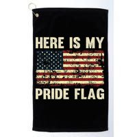 Here Is My Pride Flag Golf Towel