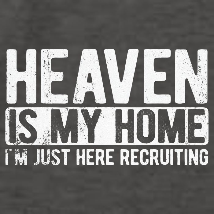 Heaven Is My Home Christian Religious Jesus Vector Backpack