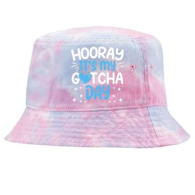 Hooray ItS My Gotcha Day Adoption Day Officially Adopted Tie-Dyed Bucket Hat