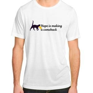 Hope Is Making A Comeback Funny Cat Trump Hair Kamala Harris Adult ChromaSoft Performance T-Shirt