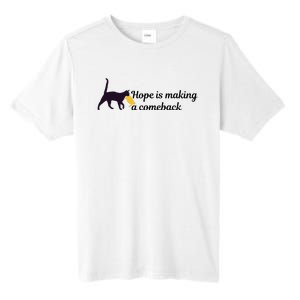 Hope Is Making A Comeback Funny Cat Trump Hair Kamala Harris Tall Fusion ChromaSoft Performance T-Shirt