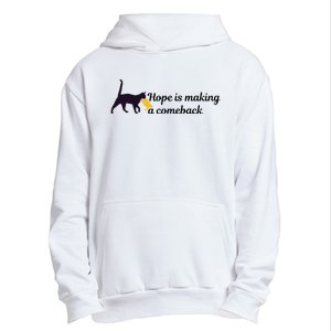 Hope Is Making A Comeback Funny Cat Trump Hair Kamala Harris Urban Pullover Hoodie