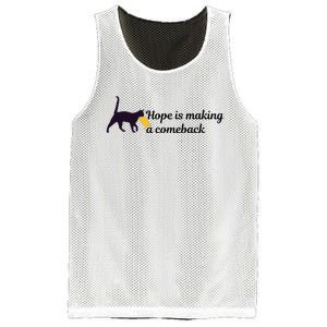 Hope Is Making A Comeback Funny Cat Trump Hair Kamala Harris Mesh Reversible Basketball Jersey Tank