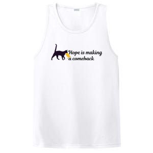 Hope Is Making A Comeback Funny Cat Trump Hair Kamala Harris PosiCharge Competitor Tank