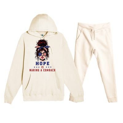 Hope Is Making A Comeback Premium Hooded Sweatsuit Set