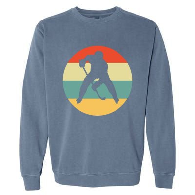 Hockey Is My Favorite Season Funny Vintage Ice Hockey Player Gift Garment-Dyed Sweatshirt