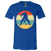 Hockey Is My Favorite Season Funny Vintage Ice Hockey Player Gift V-Neck T-Shirt