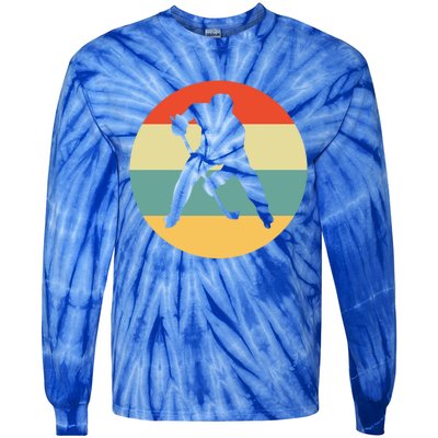 Hockey Is My Favorite Season Funny Vintage Ice Hockey Player Gift Tie-Dye Long Sleeve Shirt