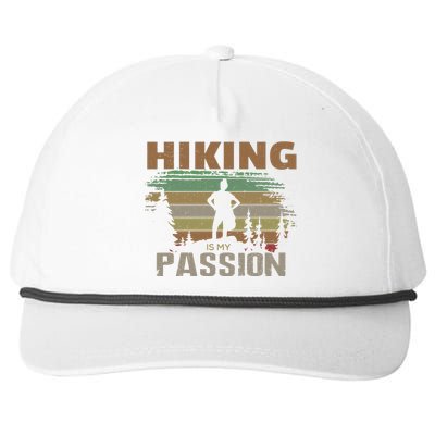 Hiking Is My Passion Snapback Five-Panel Rope Hat