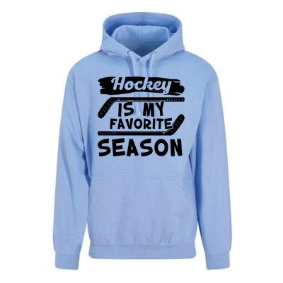 Hockey Is My Favorite Season: Funny Ice Hockey Player Great Gift Unisex Surf Hoodie