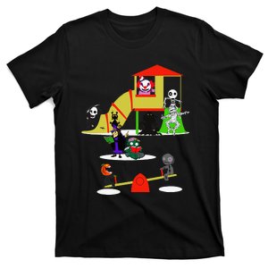 Horror Icons Movie Merchandise Friends Scary Playground T-Shirt