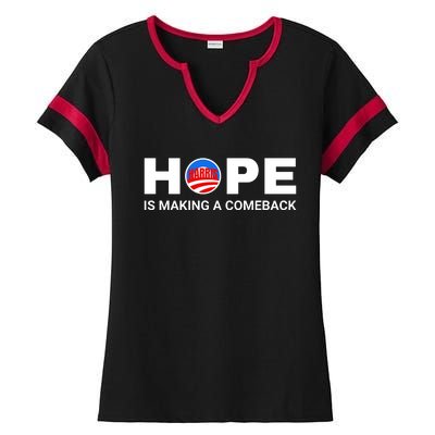 Hope Is Making A Comeback Harris Walz Ladies Halftime Notch Neck Tee