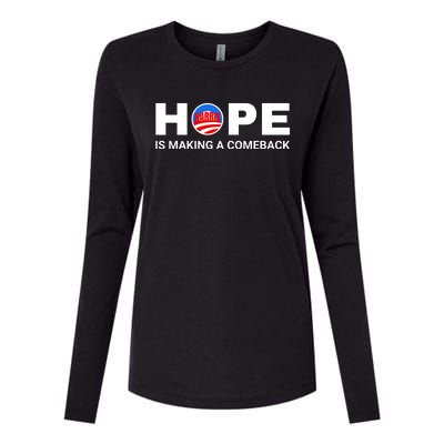 Hope Is Making A Comeback Harris Walz Womens Cotton Relaxed Long Sleeve T-Shirt