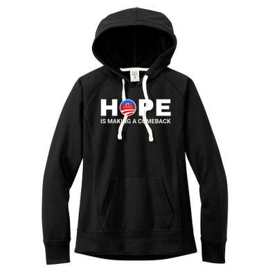 Hope Is Making A Comeback Harris Walz Women's Fleece Hoodie