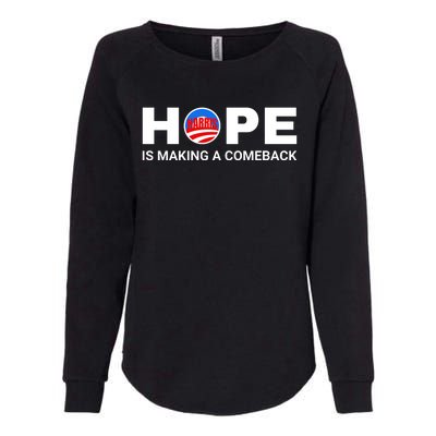 Hope Is Making A Comeback Harris Walz Womens California Wash Sweatshirt