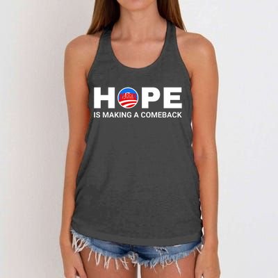 Hope Is Making A Comeback Harris Walz Women's Knotted Racerback Tank