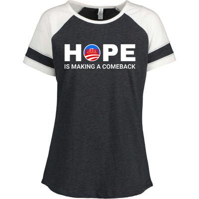 Hope Is Making A Comeback Harris Walz Enza Ladies Jersey Colorblock Tee