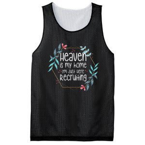 Heaven Is My Home IM Just Here Recruiting Mesh Reversible Basketball Jersey Tank