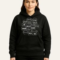 Hello In Many Languages Translator Globetrotter Polyglot Hoodie
