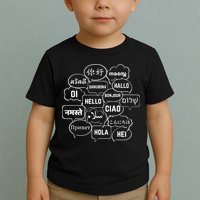 Hello In Many Languages Translator Globetrotter Polyglot Toddler T-Shirt