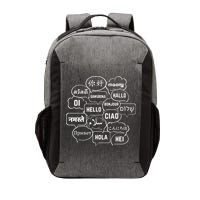 Hello In Many Languages Translator Globetrotter Polyglot Vector Backpack