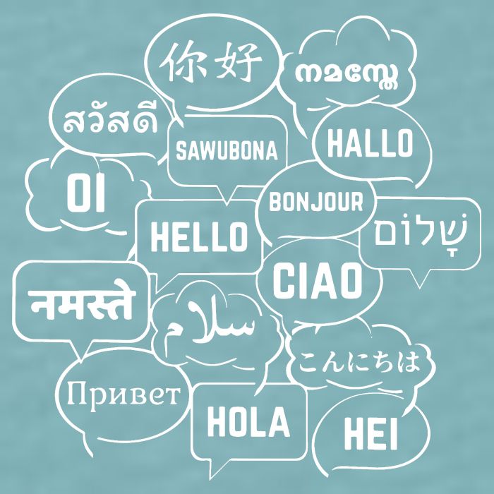 Hello In Many Languages Translator Globetrotter Polyglot Sueded Cloud Jersey T-Shirt