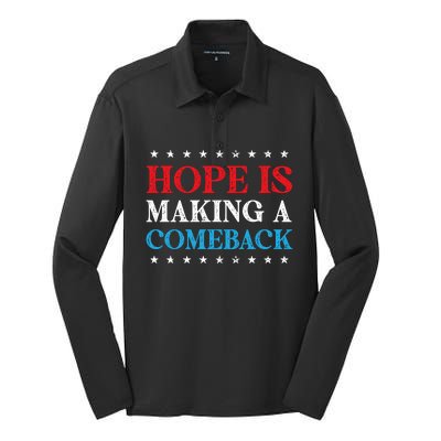 Hope Is Making A Comeback Silk Touch Performance Long Sleeve Polo