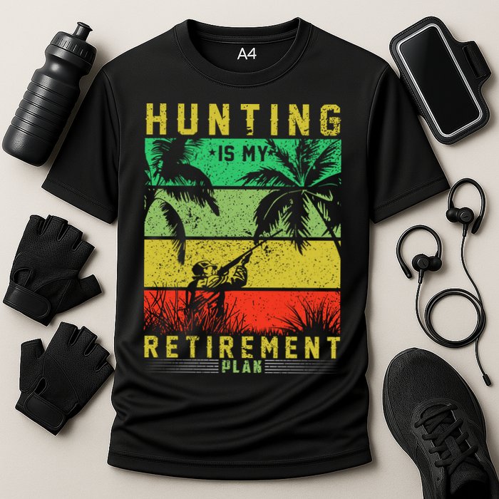 Hunting Is My Retirement Plan Cooling Performance Crew T-Shirt