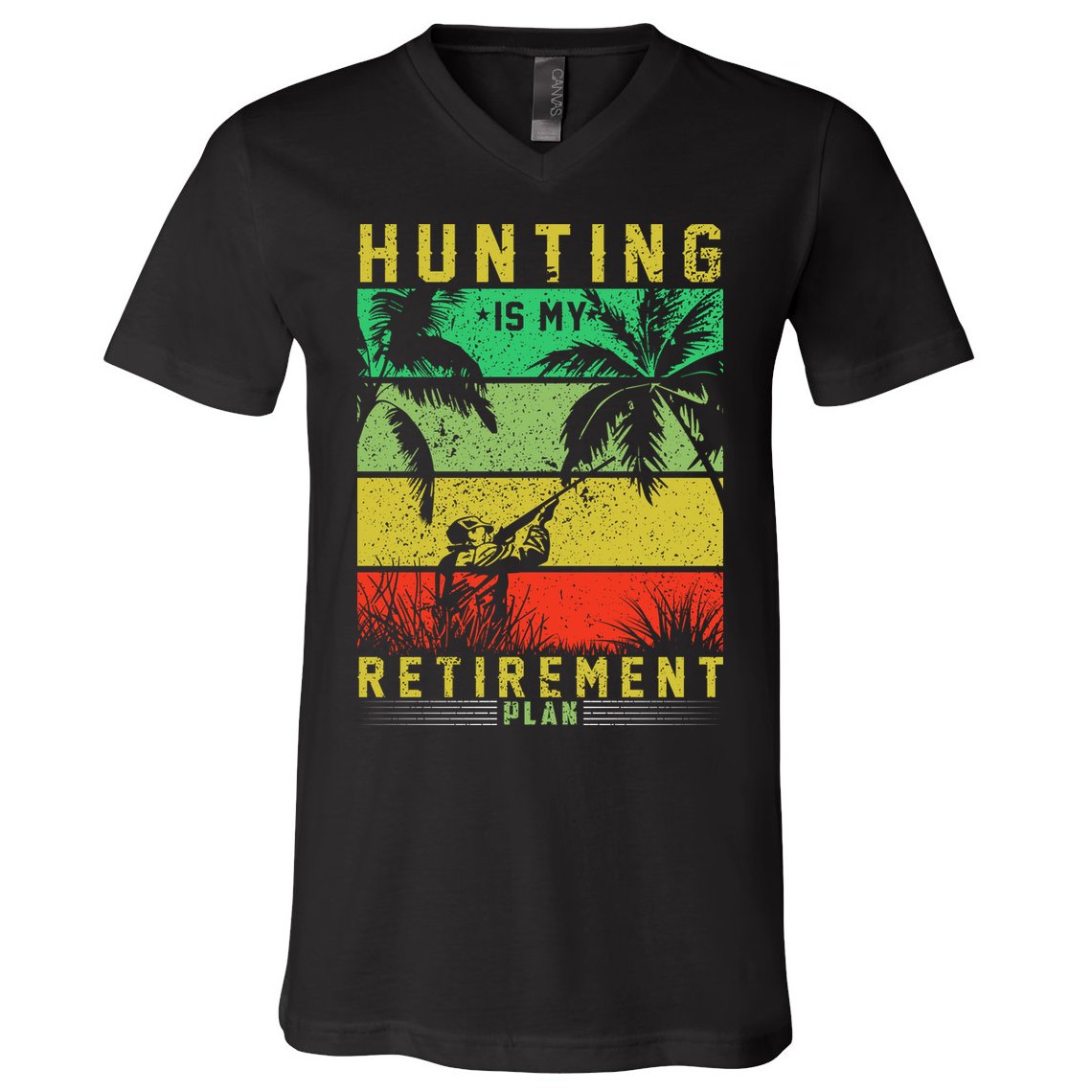 Hunting Is My Retirement Plan V-Neck T-Shirt