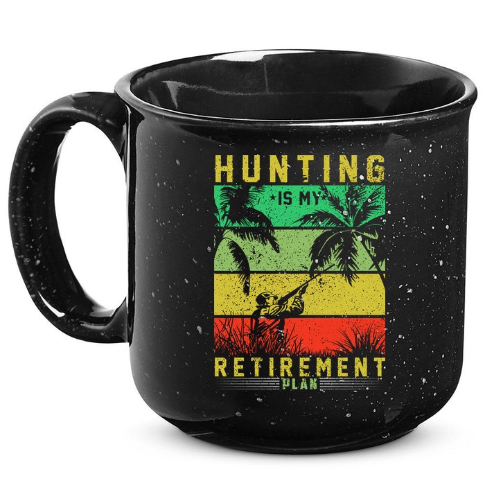 Hunting Is My Retirement Plan 15oz Campfire Ceramic Mug