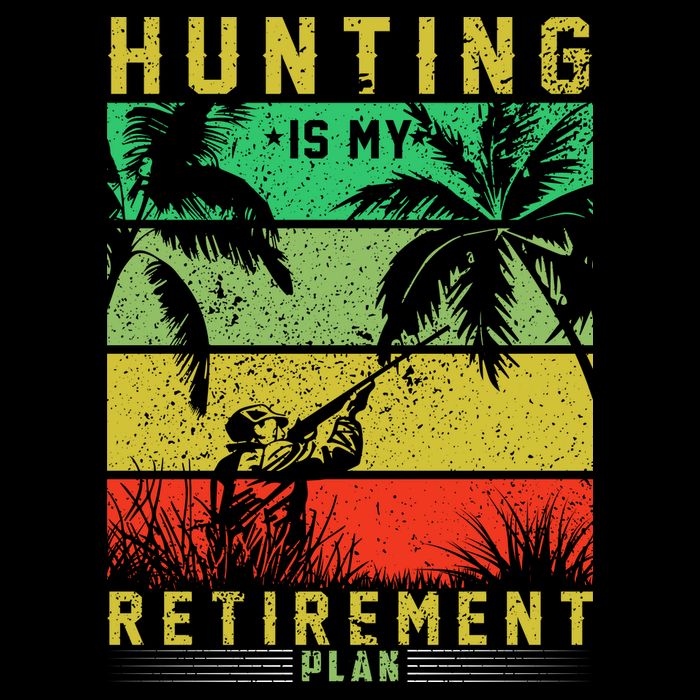 Hunting Is My Retirement Plan Drawstring Bag