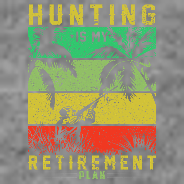 Hunting Is My Retirement Plan 7-Panel Snapback Hat