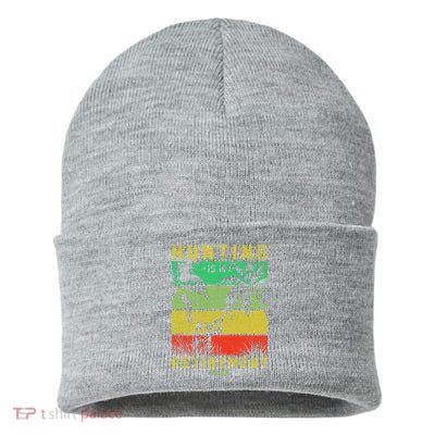 Hunting Is My Retirement Plan Sustainable Knit Beanie