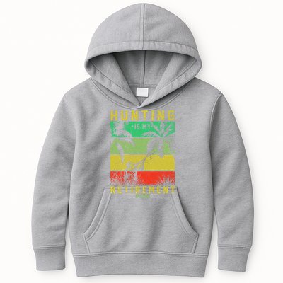 Hunting Is My Retirement Plan Kids Hoodie