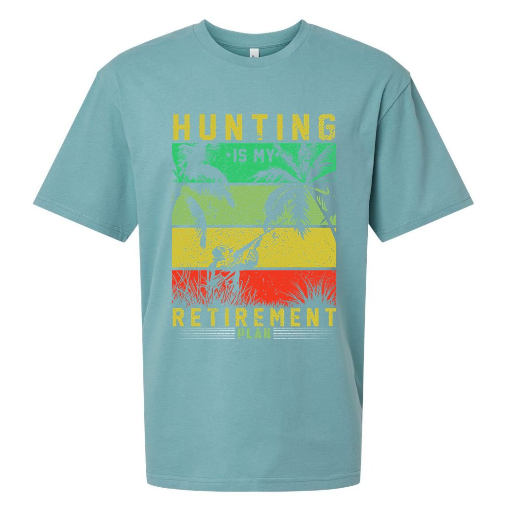 Hunting Is My Retirement Plan Sueded Cloud Jersey T-Shirt
